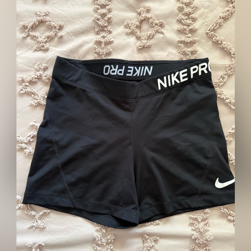 NIKE Nike Pro Dri Fit Athletic Shorts Tight Fit Black M